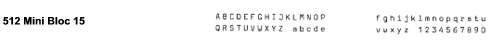 Mini Bloc 15 printwheel for Olivetti typewriters