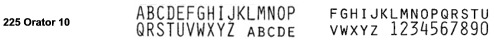 Olympia typewriter printwheel Orator 10