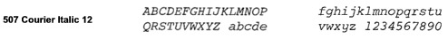 Olympia printwheel Courier Italic 12