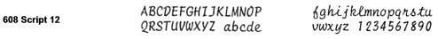 Script 12 printwheel for Olympia typewriters