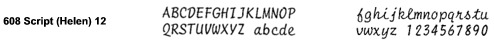 Adler Royal Typewriter Printwheel 02-32 772511 Script Helen 12
