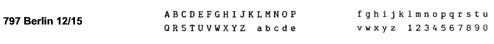 Adler Royal Berlin 12 15 Typewriter Printwheel AR 797